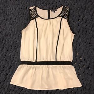 Beautiful black and cream blouse